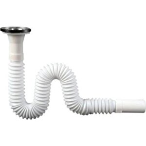 Körüklü Lavabo Sifonu Gırtlak Boru 70 Cm