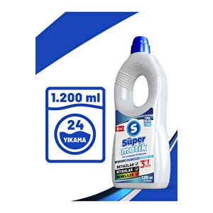 3'ü 1 Arada %100 Yerli Üretim Sıvı Çamaşır Deterjanı 1200 Ml