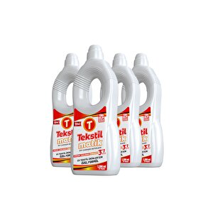 Ev Tekstili 3'ü 1 Arada Sıvı Çamaşır Deterjanı 1200 Ml X 4 Adet