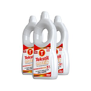 Ev Tekstili 3'ü 1 Arada Sıvı Çamaşır Deterjanı 1200 Ml X 3 Adet