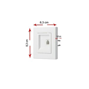 Schneider Asfora Beyaz 1*rj45 Data Priz - Çerçeveli
