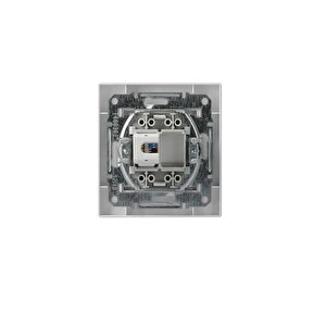 Schneider Asfora Beyaz 1*rj45 Data Priz - Çerçeveli