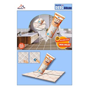 Pratik Gaga Uçlu Hazır Derz Dolgu Beyaz 400 Gr 2 Adet (küf Ve Mantara Dirençli)