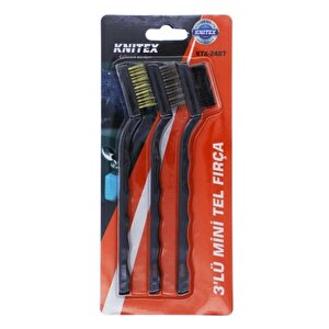 Knıtex Ktx-2487 3 Lü Mini Tel Fırça