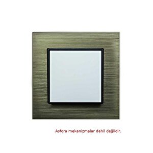 Arvehu Asfora Uyumlu Tekli Çerceve Alüminyum Bronz