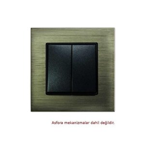 Arvehu Asfora Uyumlu Tekli Çerceve Alüminyum Bronz