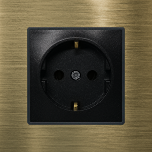 Arvehu Asfora Uyumlu Tekli Çerceve Alüminyum Bronz