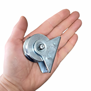 50mm Bilyalı Rulmanlı Kepli Makara Sürgülü Kapı Ray Tekeri
