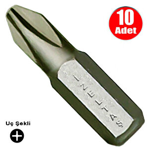 İzeltaş Bits Uç Yıldız Matkap Vidalama Ucu Ph2 X 25 Mm - 10 Adet