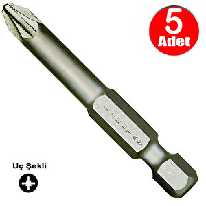 İzeltaş Bits Uç Yıldız Matkap Vidalama Ucu Pz2 X 50 Mm - 5 Adet
