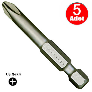 İzeltaş Bits Uç Yıldız Matkap Vidalama Ucu Ph2 X 50 Mm - 5 Adet
