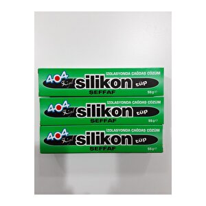 Şeffaf Tüp Silikon 55 Gr 3 Adet