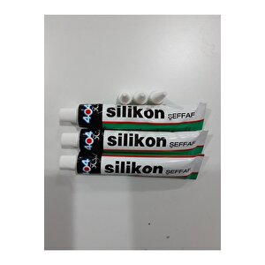 Şeffaf Tüp Silikon 55 Gr 3 Adet