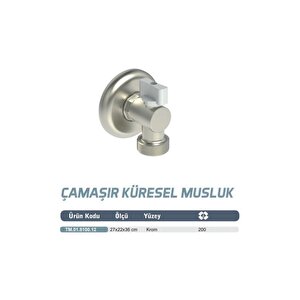 Mini Küresel Çamaşır Bulaşık Makinesi Musluğu Tm01810012