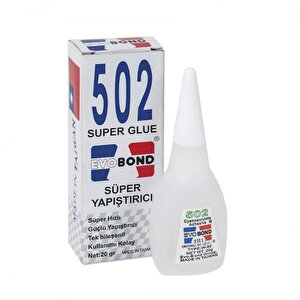 502 Japon Yapıştırıcı 3 Adet Evobond 502 Süper Yapıştırıcı 20gr