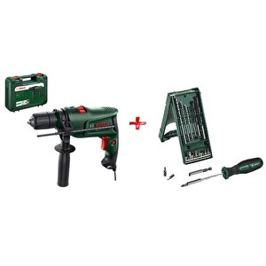 Easyimpact 600 Darbeli Matkap + Bosch X-line 15+1 Matkap Vidalama Ucu Seti