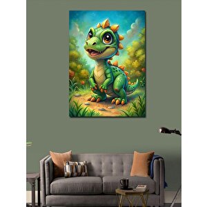 Kanvas Tablo Sevimli Timsah 50x70 cm