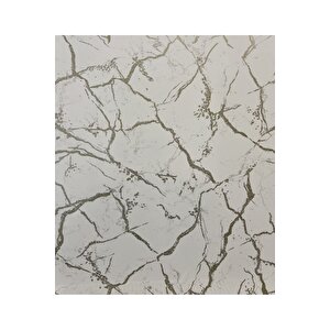 Sf 623 Gold Gümüş Damarlı Beyaz Doğal Mermer Görünümlü Dolap Ve Tezgah Yapışkanlı Folyo 53x100 cm
