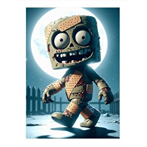 Sevimli Zombi Modern Mdf Tablo 35cm X50cm 35x50 cm
