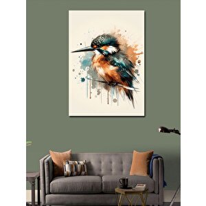 Kanvas Tablo Sevimli Serçe 100x140 cm