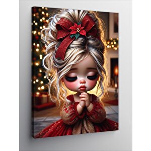 Kanvas Tablo Sevimli Kız Çocuğu 70x100 cm