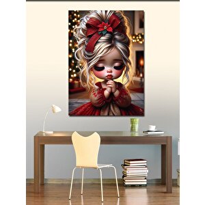 Kanvas Tablo Sevimli Kız Çocuğu 70x100 cm