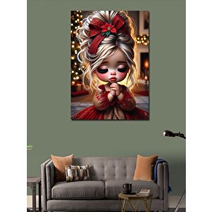 Kanvas Tablo Sevimli Kız Çocuğu 70x100 cm