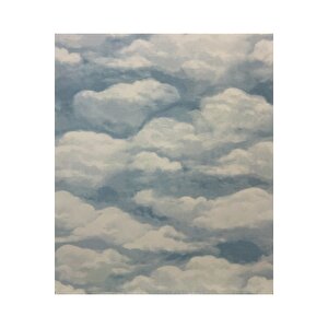Sf 609 Bulut Desenli Çocuk Odası Dolap Masa Mobilya Yapışkanlı Folyo 53x530 cm