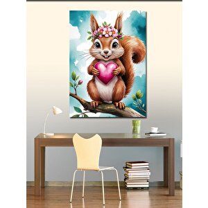 Kanvas Tablo Kalpli Sincap 70x100 cm