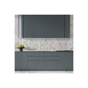 Sf-627 Beyaz Kahverengi Mermer Desenli Yapışkanlı Folyo - Duvar, Mobilya, Tezgah Kaplama 53x300 cm