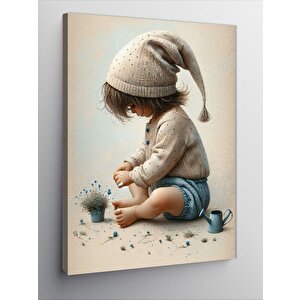 Kanvas Tablo Bahçıvan  Rakun 50x70 cm