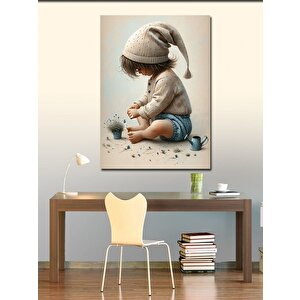 Kanvas Tablo Bahçıvan  Rakun 50x70 cm