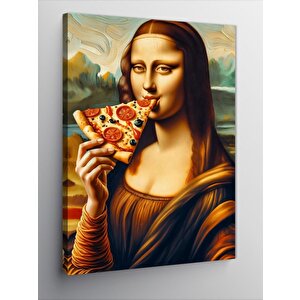 Kanvas Tablo Pizza Mona Lisa 100x140 cm
