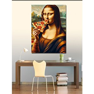 Kanvas Tablo Pizza Mona Lisa 100x140 cm