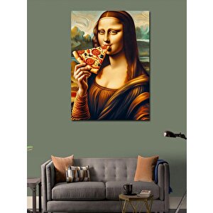 Kanvas Tablo Pizza Mona Lisa 100x140 cm