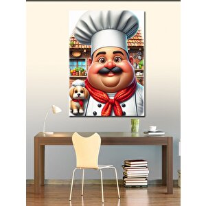Kanvas Tablo Şef Aşçı 100x140 cm