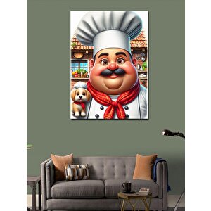 Kanvas Tablo Şef Aşçı 100x140 cm