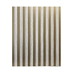 Sf 607 Altın Renkli Lambri Desenli Ahşap Görünümlü Yapışkanlı Folyo 53x300 cm