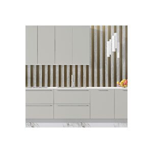 Sf 607 Altın Renkli Lambri Desenli Ahşap Görünümlü Yapışkanlı Folyo 53x300 cm