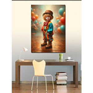 Kanvas Tablo Palyaço Çocuk 100x140 cm
