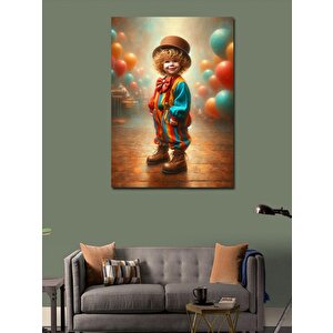Kanvas Tablo Palyaço Çocuk 100x140 cm