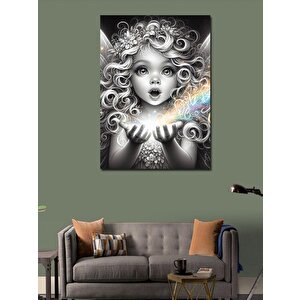 Kanvas Tablo Sevimli Kız 100x140 cm