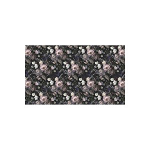 Ps 790 - Koyu Çiçek Desenli Poster Duvar Kağıdı 400x260 cm