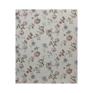 Sf 615 Çiçek Desenli Country Tarzı Dolap Kaplama Yapışkanlı Folyo 53x100 cm