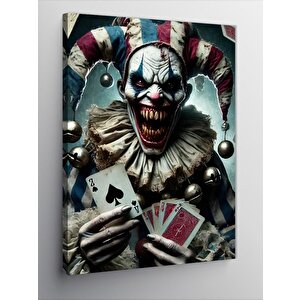 Kanvas Tablo Palyaço Joker 100x140 cm