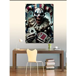 Kanvas Tablo Palyaço Joker 100x140 cm