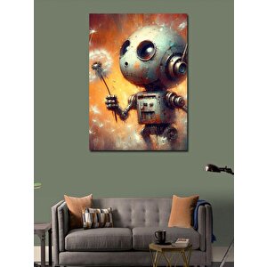 Kanvas Tablo Sevimli Robot 70x100 cm