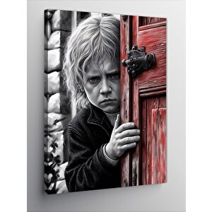 Kanvas Tablo Kapıyı Açan Çocuk 70x100 cm