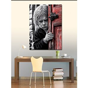 Kanvas Tablo Kapıyı Açan Çocuk 70x100 cm