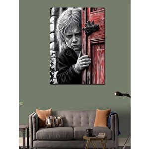 Kanvas Tablo Kapıyı Açan Çocuk 70x100 cm